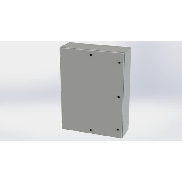 1/4 Turn Latch Electrical Enclosures, 48 in H, 12 in D, 36 in W, NEMA 3R, 4, 12, 13, Carbon Steel